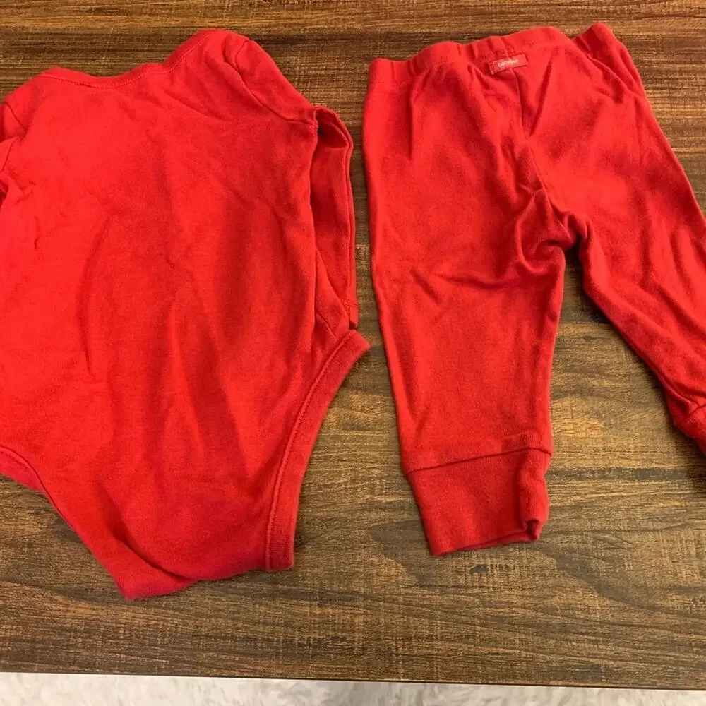 GAP Unisex Kids Two-Piece Snowman Matching Onesie and Pant Set/Size: 6-12 Months